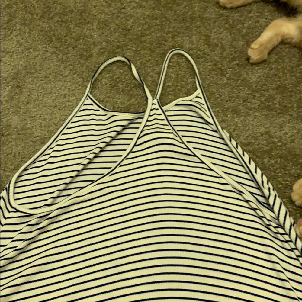 Striped Razor Back Tank Top - Picture 4 of 5